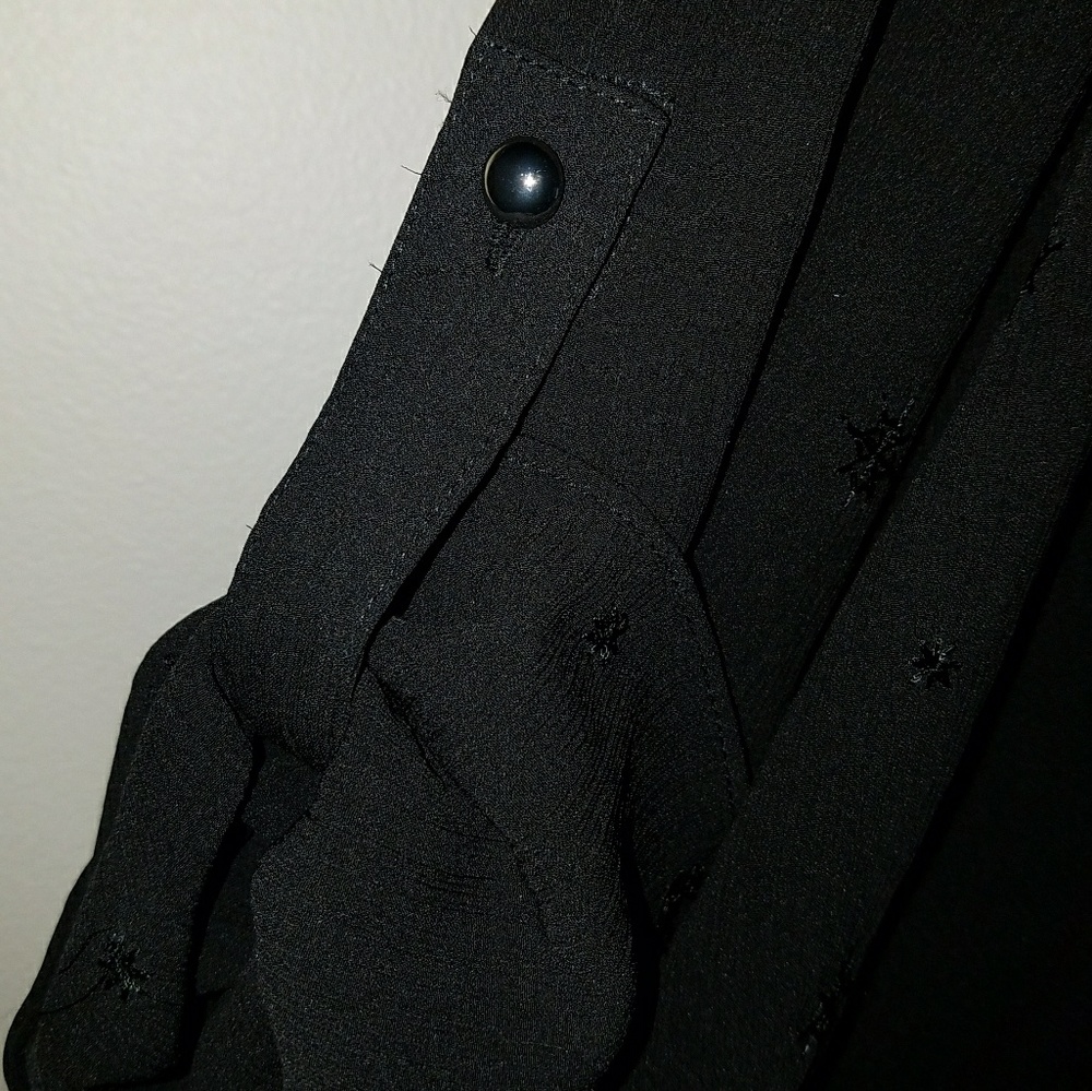WHBM Black Embroidered Dress - Picture 5 of 5